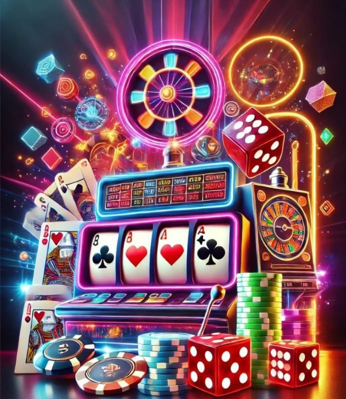 Tampilan permainan Sweet Bonanza dengan grid 6x5 dan simbol buah berwarna-warni di aplikasi langit77